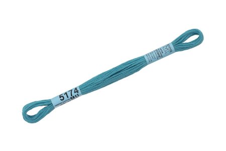 Нитки для вышивания GAMMA мулине (3173-6115) 8 м №5174 мор.волна MG-5174