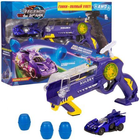 Легенды Спарка. Игровой набор супербластер+машина Гарри. ТМ Legends of Spark ROS-38799