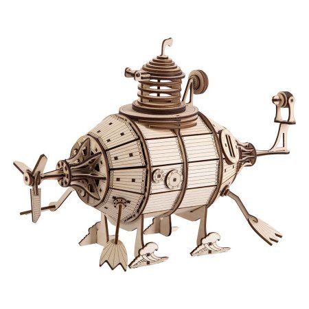 ЗD пазл REZARK Серия "Механика" Подводная лодка, 170 элементов, фанера ST0398