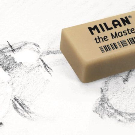 Ластик прямоугольный MILAN "1420" Master Gum 55 x 23 x 13 мм, для угля, инд.упаковка ML-CMM1420-05 Ластик прямоугольный MILAN "1420" Master Gum 55 x 23 x 13 мм, для угля, инд.упаковка ML-CMM1420-05