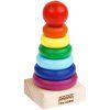 Развивающая игрушка ТРИ СОВЫ Пирамидка "Радуга" дерево, 8 деталей RE-РИ_46534