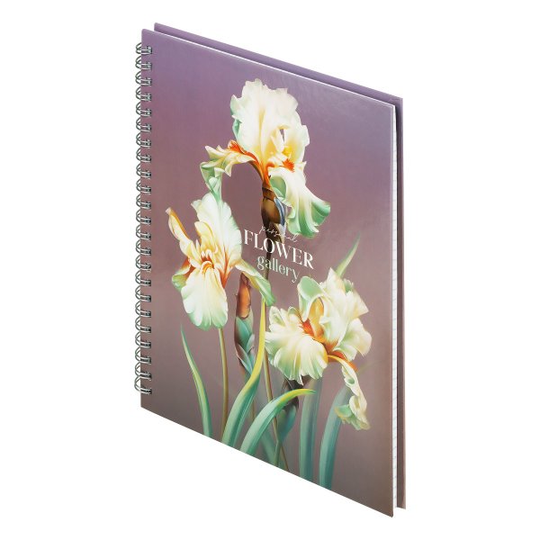 Тетрадь 80л. A5 клетка на гребне BG "Flower gallery" глянцевая ламинация, твердая обложка RE-ТТ5гр80_лг_12753 Тетрадь 80л. A5 клетка на гребне BG "Flower gallery" глянцевая ламинация, твердая обложка RE-ТТ5гр80_лг_12753