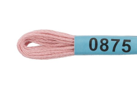 Нитки для вышивания GAMMA мулине (0820-3070) 8 м №0875 бл.серо-розовый MG-0875