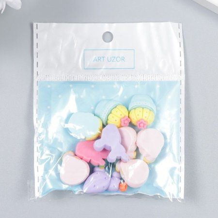 Декор для творчества пластик "Кактус в горшке" МИКС 2 x 1 см SIM-7985145