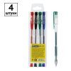 Набор гелевых ручек OfficeSpace 04 цв 1.0 мм, европодвес RE-GPA100/4_1705