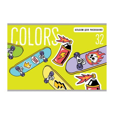 Альбом для рисования 32л. A4 BG "Action" на скрепке RE-АР4ск32_10977