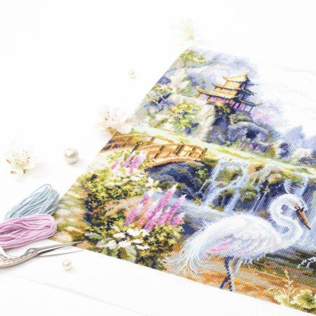 Набор для вышивания "Чудесная Игла" Безмятежное утро 30 х 30 см ЧИ-350-756