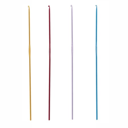 Крючок цветной GAMMA алюминий d 3.0 мм 15 см желтый в чехле CH-15-30