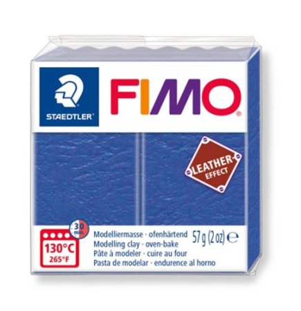 Полимерная глина FIMO Leather-Effect 57 г индиго 8010-le-57-309