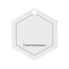 Шаблон для пэчворка "шестиугольник" GAMMA толщ. 3 мм 7 x 6.5 см PPS-13