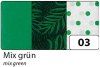 Бумага тишью FOLIA Design Mix 20 г/м2 50 x 75 см, 6 шт, в 3 дизайнах, зелёный микс FL-90603