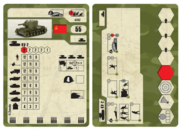 Сборная модель: Советский тяжелый танк КВ-2, З-6202