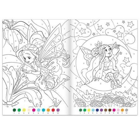 Раскраска по номерам "Прекрасные феи" А4 16 стр 5298375 Раскраска по номерам "Прекрасные феи" А4 16 стр 5298375