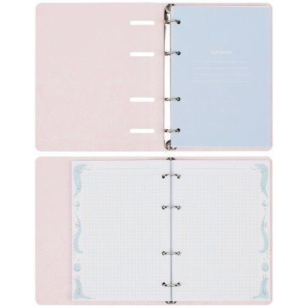 Тетрадь на кольцах 120л. A5 MESHU "Candy color" картон, мат. ламинация, тиснение фольгой RE-MS_44517