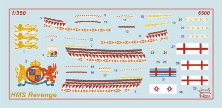 Сборная модель: Английский корабль "Ревендж", З-6500 Сборная модель: Английский корабль "Ревендж", З-6500