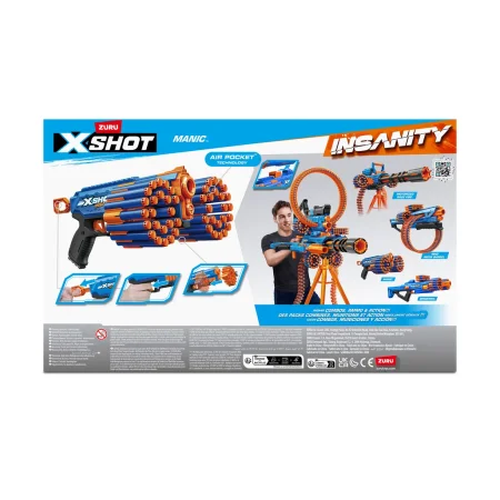 Игровой набор ZURU X-Shot INSANITY Мэник (бластер, 24 снаряда) IT-36603 Игровой набор ZURU X-Shot INSANITY Мэник (бластер, 24 снаряда) IT-36603
