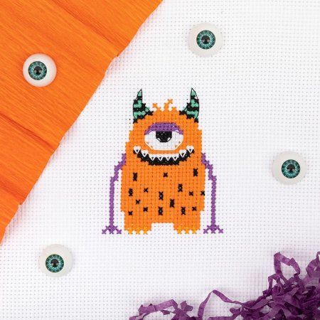 Набор для вышивания KLART "Монстрик" 10.5 x 12 см 12-042