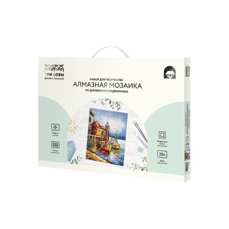 Алмазная мозаика ТРИ СОВЫ "Пристань" 30 x 40 см, холст на подрамнике RE-АМП3040_47591