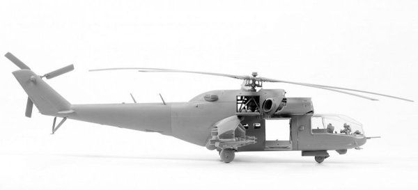 Сборная модель: Вертолет "Ми-24А", З-7273