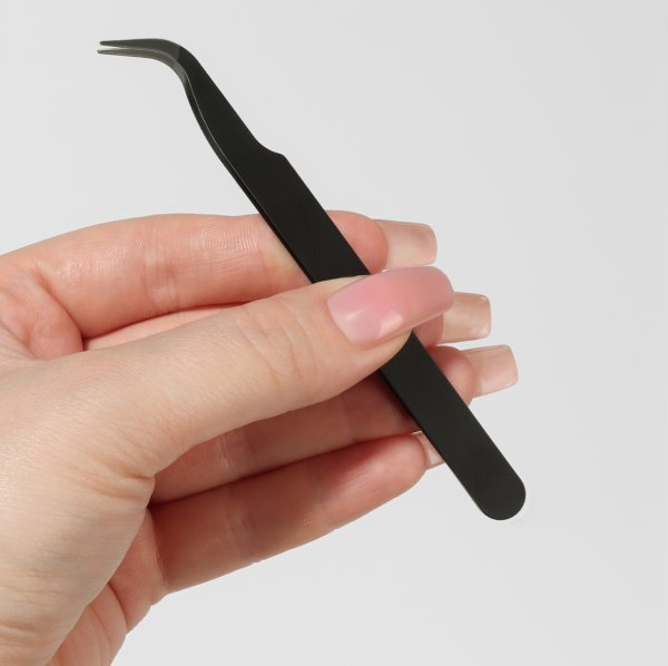 Набор пинцетов QF 2 шт, L-изгиб, прямой SIM-3967580