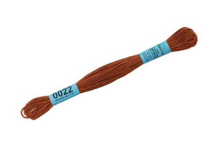 Нитки для вышивания GAMMA мулине (0001-0206) 8 м №0022 св.коричневый MG-0022
