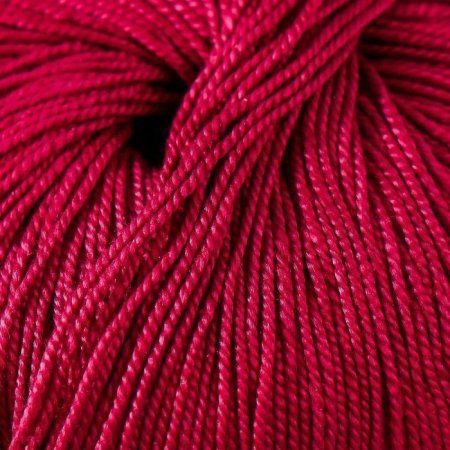 Пряжа Пехорская ПТ "Успешная" 100% мерсеризованный хлопок 1 х 50 г 220 м №007 бордо PEH-USP-007