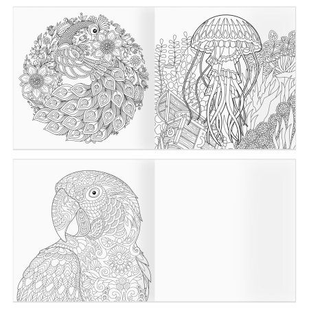 Раскраска для взрослых 228 x 228 мм ТРИ СОВЫ "Антистресс-терапия. Животные" 64 стр., склейка RE-Pск64_63512