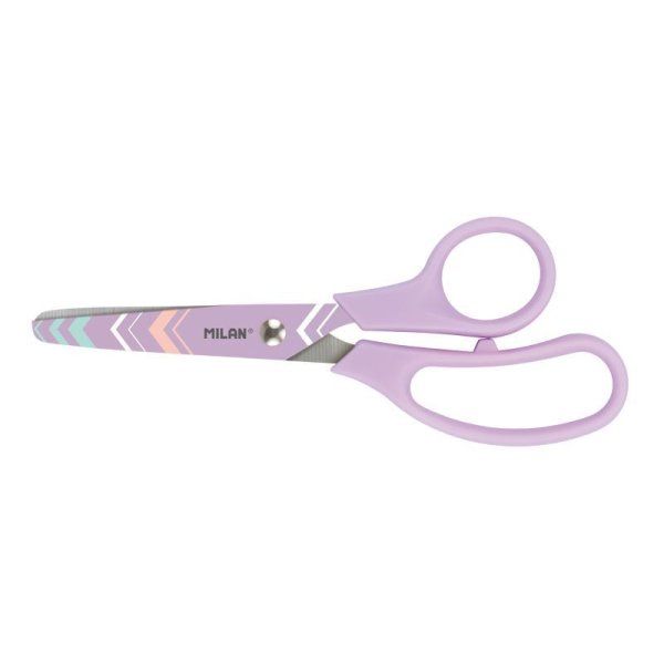 Ножницы канцелярские MILAN Sugar Diamond 13.4 см, сиреневые, блистер ML-BWM10426LV