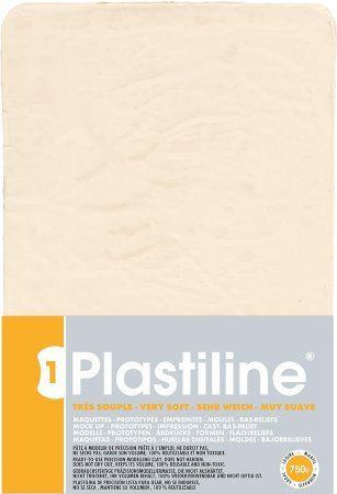 Пластилин скульптурный PLASTILINE 750 г, 40-экстрамягкий, слоновая кость RH-7140T