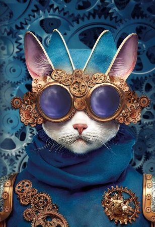 Пазл 500 элементов ФРЕЯ "Механический кот" PZL-500/40