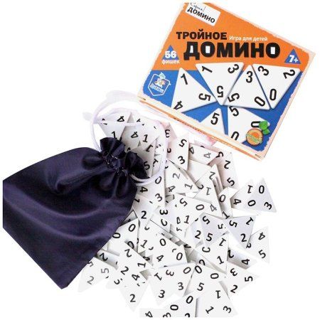 Настольная игра: Десятое королевство "Тройное домино" картонная коробка RE-2982