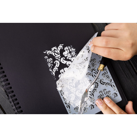 Трафарет-маска Mr.Painter 1 шт 07 "Дамаск" 11.5 х 16.5 см TFR-10-07