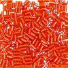 Бисер Япония TOHO BUGLE №4 3 мм 5 г №0025 оранжево-красный TOHO-BUG-3-0025