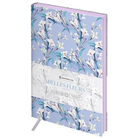 Ежедневник недатированный A5 136л. Greenwich Line "Belles Fleurs. Crocus" кожзам, тон. блок, цветной срез RE-ENA5_53262