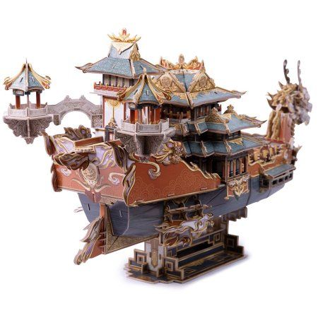 ЗD пазл REZARK Серия "Корабли" Королевский Дракон, 351 элемент, пенополистирол STH-011