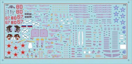 Сборная модель: Российский палубный истребитель Су-33, З-7297