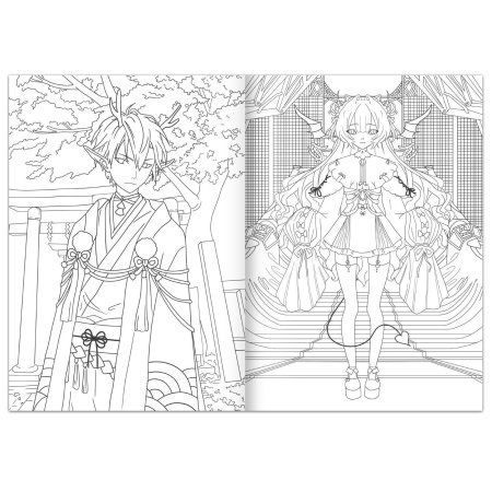 Раскраска "Песнь фантазии" Аниме A4 16 стр SIM-9176123