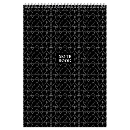 Блокнот A4 80л. BG "Моно. Узоры" твердая подложка, на гребне RE-Б4гр80_55925 Блокнот A4 80л. BG "Моно. Узоры" твердая подложка, на гребне RE-Б4гр80_55925