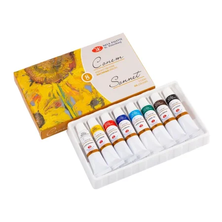 Набор масляных красок СОНЕТ 8 шт х 10 мл, картон NP-2641098