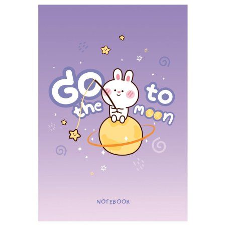 Блокнот А6 40л. MESHU "The cat's journey" на отрывной склейке, матовая ламинация, выборочный УФ-лак RE-MS_54399