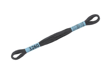 Нитки для вышивания GAMMA мулине (3173-6115) 8 м №3260 т.серый MG-3260