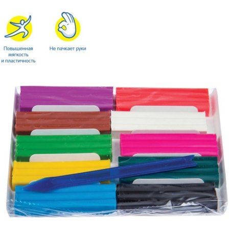 Пластилин Мульти-Пульти "Енот в лесу" 10 цв 150 г, восковой, со стеком, картон, европодвес RE-ВП_11057