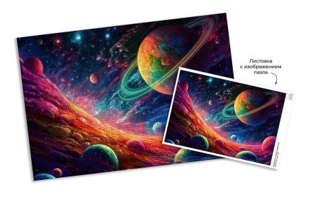 Пазл 500 элементов ФРЕЯ "Неоновый космос" PZL-500/49