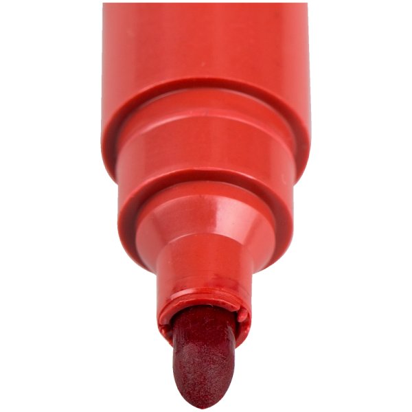 Маркер перманентный OfficeSpace "8004А" 3 мм, пулевидный, красный RE-265704