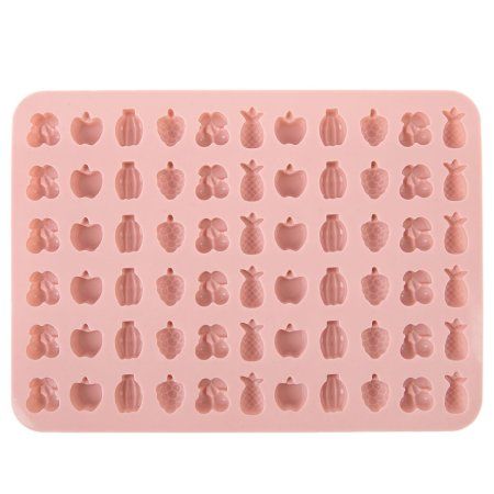 S-CHIEF Форма силиконовая для леденцов 20.8 x 15 x 1 см "Фрукты" 66 ячеек SPC-0510