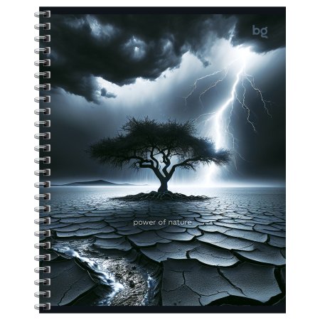 Тетрадь 48л. A5 клетка на гребне BG "Сила природы" эконом RE-Т5гр48_63521