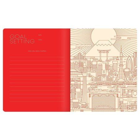 Тетрадь 48л. A5 клетка Greenwich Line "Japanese style" матовая ламинация, ЕВРО RE-NS48-52066