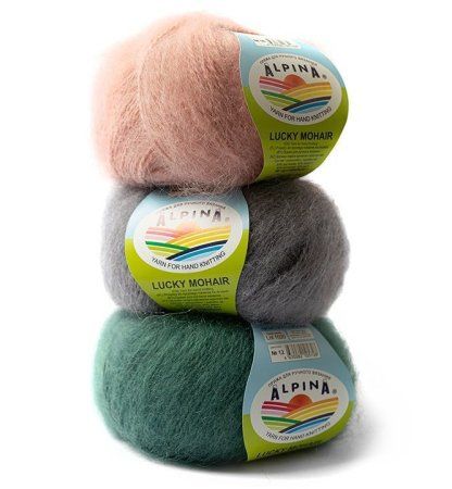 Пряжа ALPINA Lucky Mohair 60% кид мохер, 40% акрил 50 г 150 м ± 5 м Пряжа ALPINA Lucky Mohair 60% кид мохер, 40% акрил 50 г 150 м ± 5 м