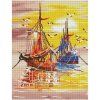 Алмазная мозаика ТРИ СОВЫ "Закат на море" 30 x 40 см, холст на подрамнике RE-АМП3040_52952