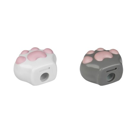 Точилка пластиковая MESHU "Little Paw" 1 отверстие, ассорти RE-MS_65654
